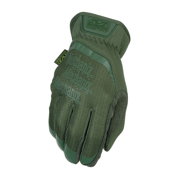 Военные перчатки с сенсорными вставками MECHANIX FastFit OD Green