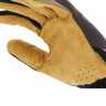 Прочные сенсорные перчатки MECHANIX Work Leather FastFit Brown