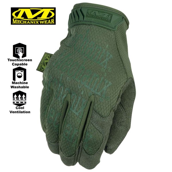 Прочные сенсорные перчатки для тактики MECHANIX The Original OD Green
