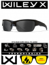 Баллистические очки для тактической стрельбы Wiley X Valor Matte Black (Grey)