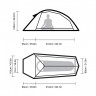Палатка NATUREHIKE Cloud Up-1 Ultralight, 1 местная, зеленая