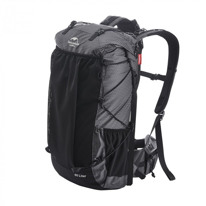 Рюкзак туристический NATUREHIKE Rock, 60L+5L, 26х18х67см, черный